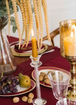 Bouchara Plat, Plateau^PLAT DE PRÉSENTATION EN PORCELAINE ESPRIT VÉNITIEN