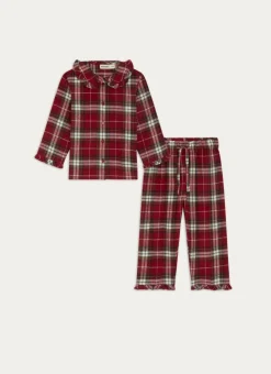 Enfant Bouchara Les Essentiels De Bebe^PYJAMA FILLE EN FLANELLE À CARREAUX SANTA