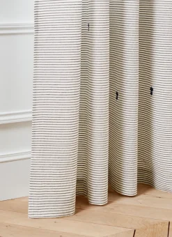 Bouchara Rideau^RIDEAU À RAYURES ET BRODERIES FLORALES JAHAZI