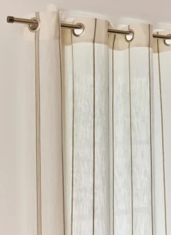 Bouchara Rideau^RIDEAU EN COTON LÉGER TAMISANT À RAYURES