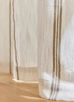 Bouchara Rideau^RIDEAU EN COTON LÉGER TAMISANT À RAYURES