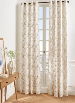 Bouchara Rideau^RIDEAU EN COTON MOTIF VÉGÉTAL ET FLORAL