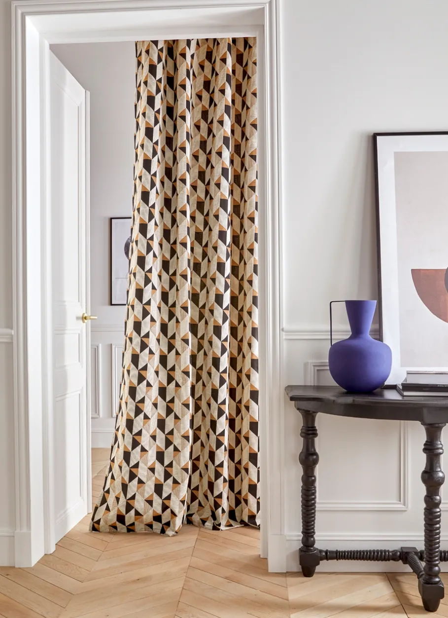 Bouchara Rideau^RIDEAU EN JACQUARD MOTIFS GÉOMÉTRIQUES