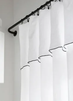 Bouchara Rideau^RIDEAU EN LIN LAVÉ ET BOURDON