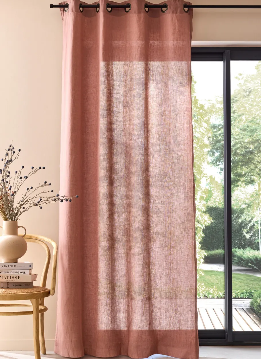 Bouchara Rideau^RIDEAU EN LIN LAVÉ UNI