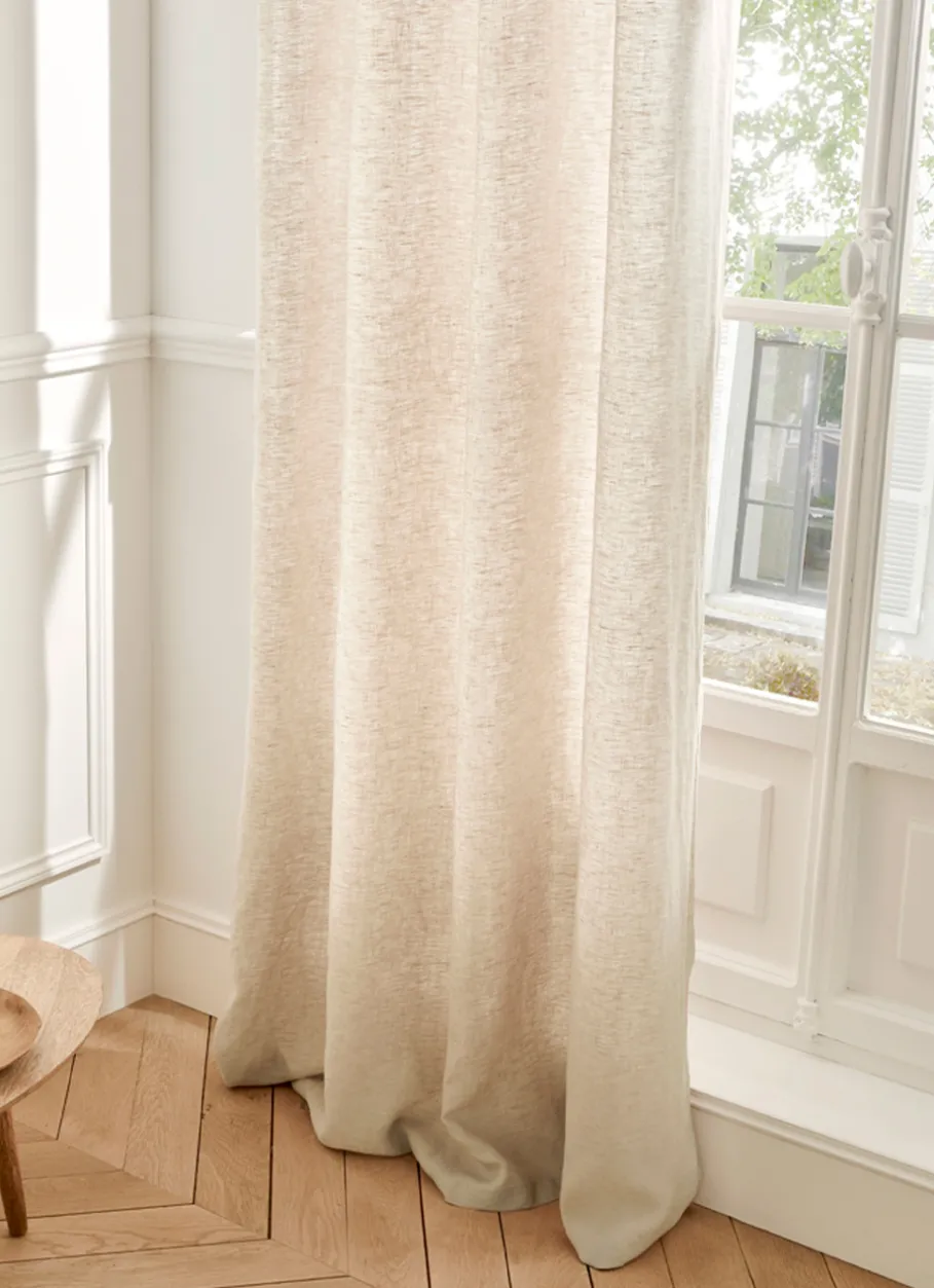 Bouchara Rideau^RIDEAU EN LIN LAVÉ UNI