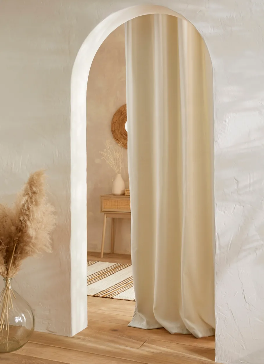 Bouchara Rideau^RIDEAU EN VELOURS CHENILLE UNI