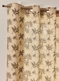 Bouchara Rideau^RIDEAU FLUIDE IMPRIMÉ VÉGÉTAL EN COTON