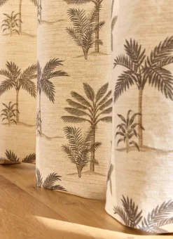 Bouchara Rideau^RIDEAU FLUIDE IMPRIMÉ VÉGÉTAL EN COTON