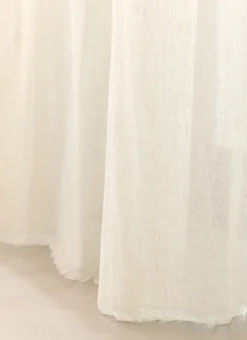Bouchara Rideau^RIDEAU FLUIDE TEXTURÉ EN COTON ET LIN