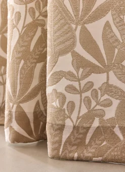 Bouchara Rideau^RIDEAU JACQUARD AVEC MOTIF VÉGÉTAL CONTRASTÉ