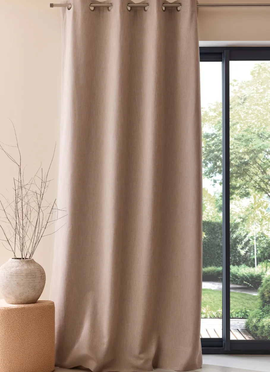 Bouchara Occultant, Thermique^RIDEAU OCCULTANT ASPECT AVEC LIN