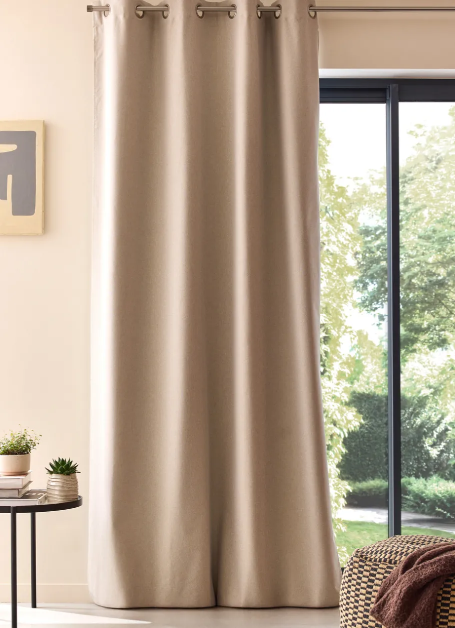 Bouchara Occultant, Thermique^RIDEAU OCCULTANT EFFET NATUREL ET CHINÉ