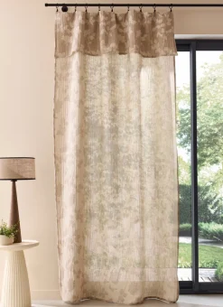 Bouchara Rideau^RIDEAU RÉVERSIBLE EN COTON JACQUARD VÉGÉTAL