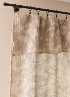 Bouchara Rideau^RIDEAU RÉVERSIBLE EN COTON JACQUARD VÉGÉTAL