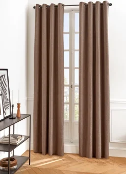 Bouchara Rideau^RIDEAU TAMISANT UNI TISSAGE CHEVRON TIAMO