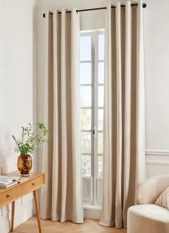 Bouchara Occultant, Thermique|Rideau^RIDEAU THERMIQUE UNI EFFET VELOURS MAT GROELAND