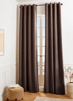 Bouchara Rideau^RIDEAU UNI ASPECT VELOURS TOUCHER DOUX CANNA