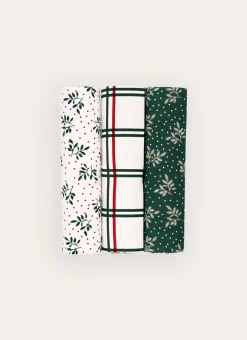 Bouchara Torchon, Essuie-Mains|Table De Noël^SAC DE 3 TORCHONS EN COTON