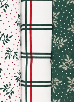 Bouchara Torchon, Essuie-Mains|Table De Noël^SAC DE 3 TORCHONS EN COTON