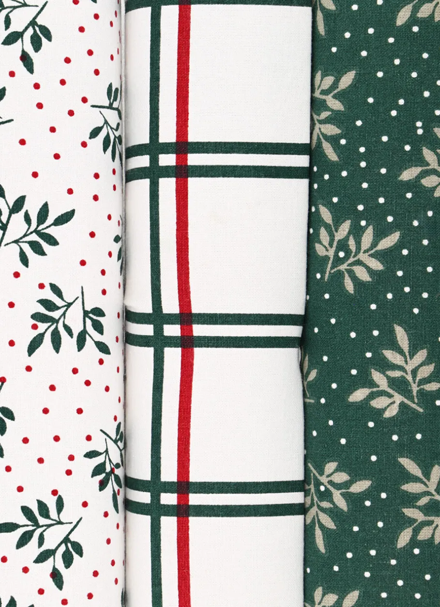 Bouchara Torchon, Essuie-Mains|Table De Noël^SAC DE 3 TORCHONS EN COTON