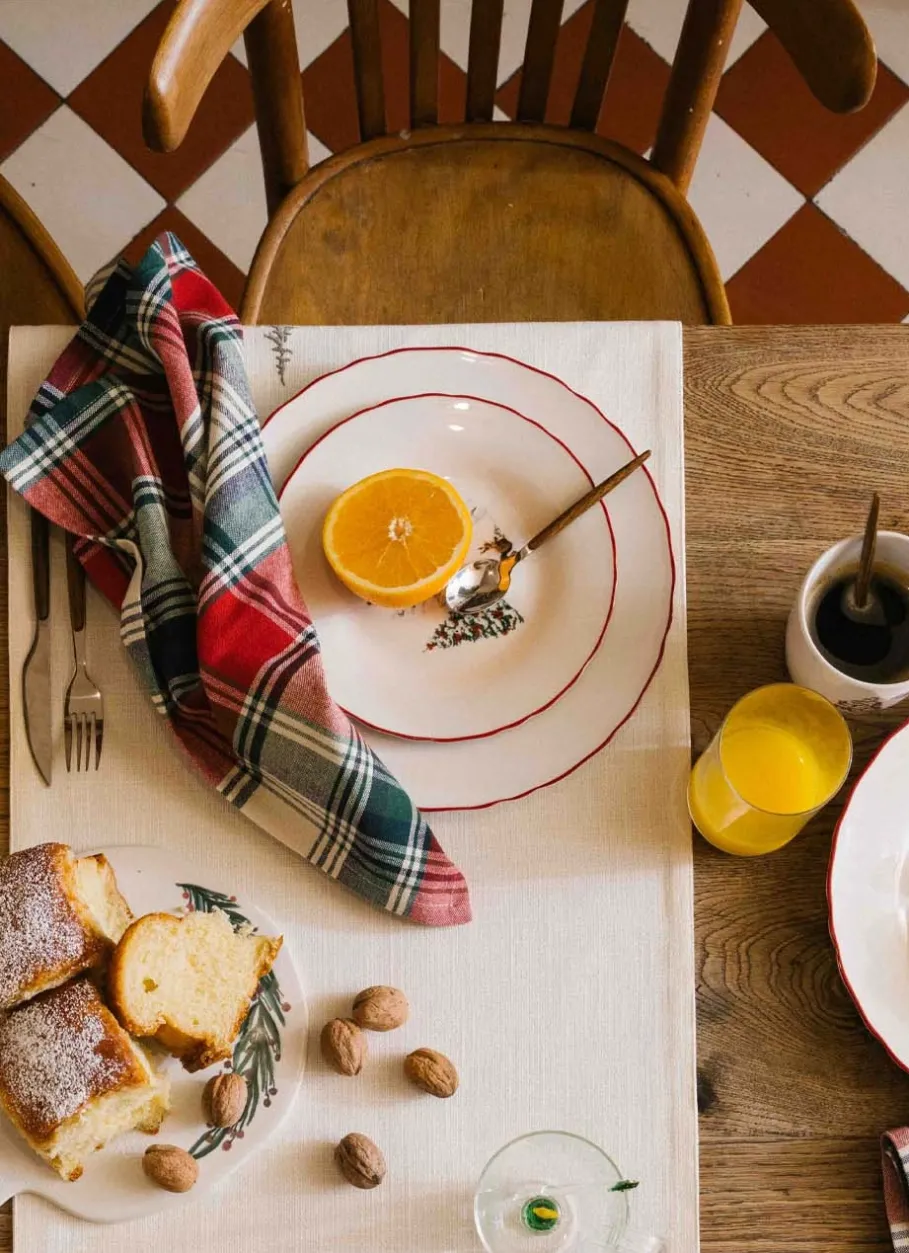 Bouchara Torchon, Essuie-Mains|Table De Noël^SAC DE 3 TORCHONS TARTAN BRILL