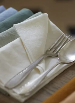 Bouchara Serviette De Table^SERVIETTE DE TABLE EN COTON ET LIN BOURDON COLORÉ