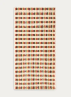 Bouchara Linge De Bain Fantaisie^SERVIETTE DE TOILETTE À RAYURES FANTAISIES