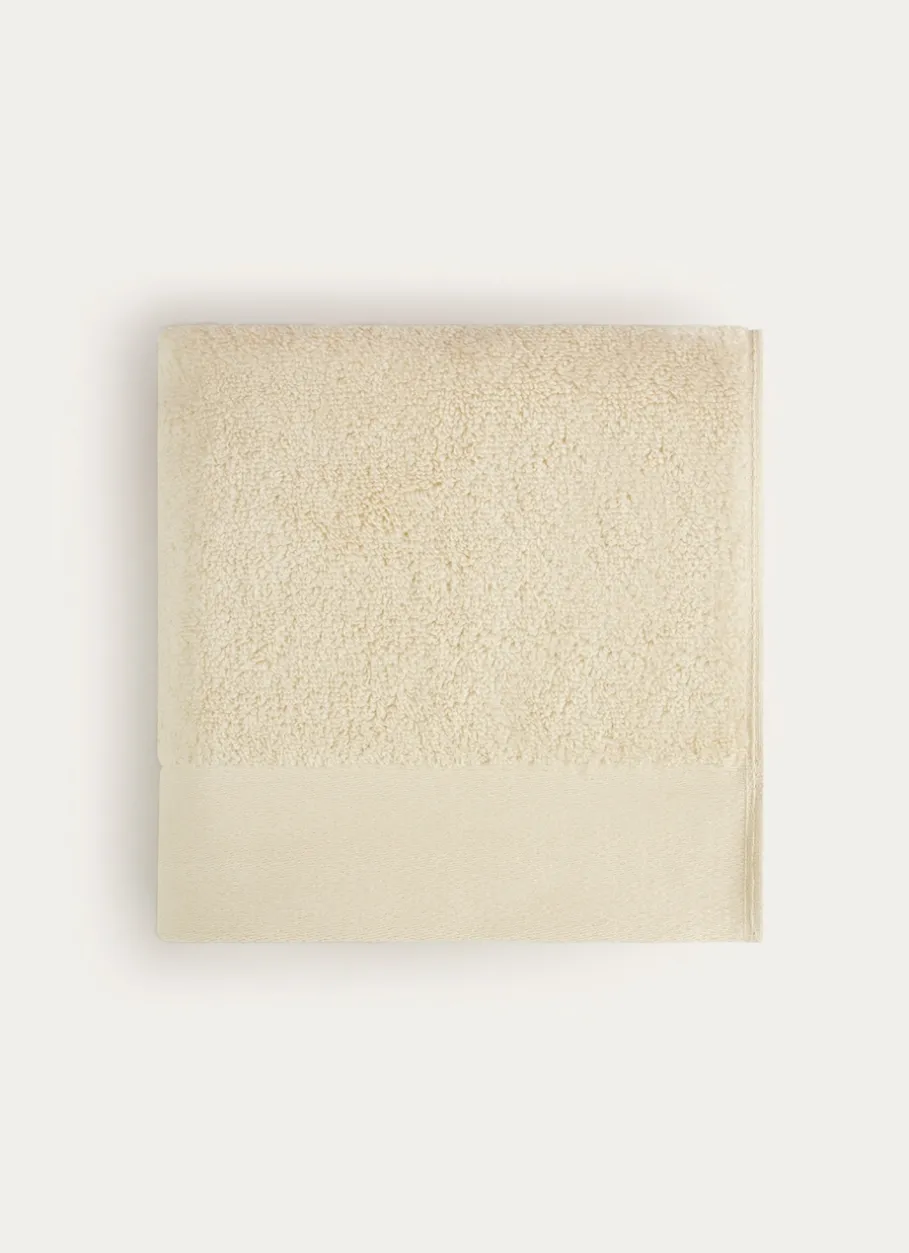 Bouchara Linge De Bain Uni^SERVIETTE DE TOILETTE COTON MOELLEUX ZÉRO TORSION