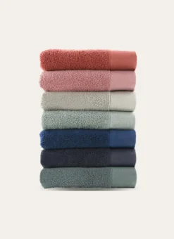 Bouchara Linge De Bain Uni^SERVIETTE DE TOILETTE COTON MOELLEUX ZÉRO TORSION