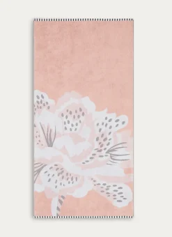 Bouchara Linge De Bain Fantaisie^SERVIETTE DE TOILETTE JACQUARD MOTIF FLORAL