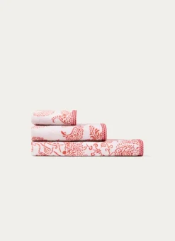 Bouchara Linge De Bain Fantaisie^SERVIETTE DE TOILETTE JACQUARD MOTIF FLORAL ORIANE