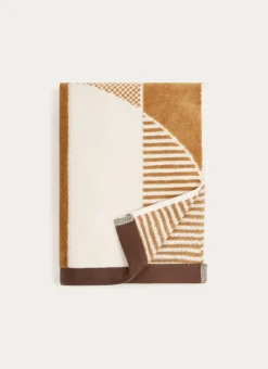 Bouchara Linge De Bain Fantaisie^SERVIETTE DE TOILETTE JACQUARD MOTIF GÉOMÉTRIQUE