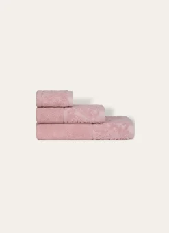Bouchara Linge De Bain Fantaisie|Linge De Bain Uni^SERVIETTE DE TOILETTE LITEAU VELOURS CISELÉ