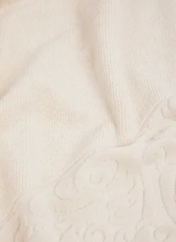 Bouchara Linge De Bain Uni^SERVIETTE DE TOILETTE LITEAU VELOURS CISELÉ