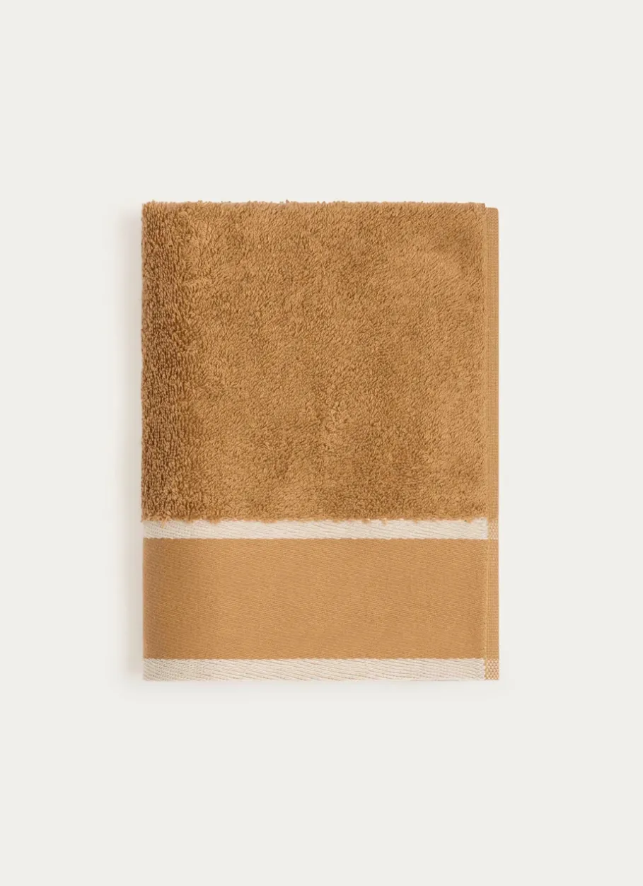 Bouchara Linge De Bain Uni^SERVIETTE DE TOILETTE UNIE À LARGE BORDURE ARTHUR