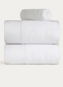 Bouchara Linge De Bain Uni^SERVIETTE INVITÉ COTON MOELLEUX ZÉRO TORSION