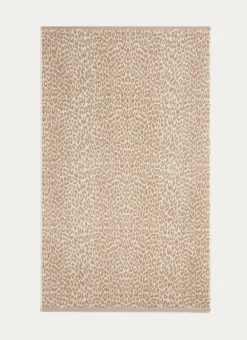 Bouchara Linge De Bain Fantaisie^SERVIETTE INVITÉ EN VELOURS À MOTIF LÉOPARD