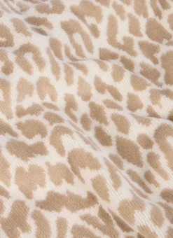 Bouchara Linge De Bain Fantaisie^SERVIETTE INVITÉ EN VELOURS À MOTIF LÉOPARD