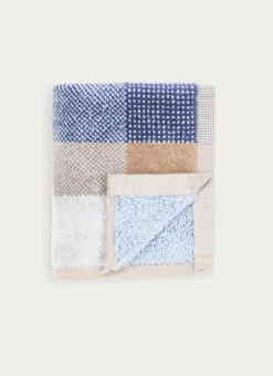 Bouchara Linge De Bain Fantaisie^SERVIETTE INVITÉ EN VELOURS À CARREAUX