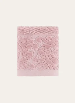 Bouchara Linge De Bain Fantaisie|Linge De Bain Uni^SERVIETTE INVITÉ LITEAU VELOURS CISELÉ