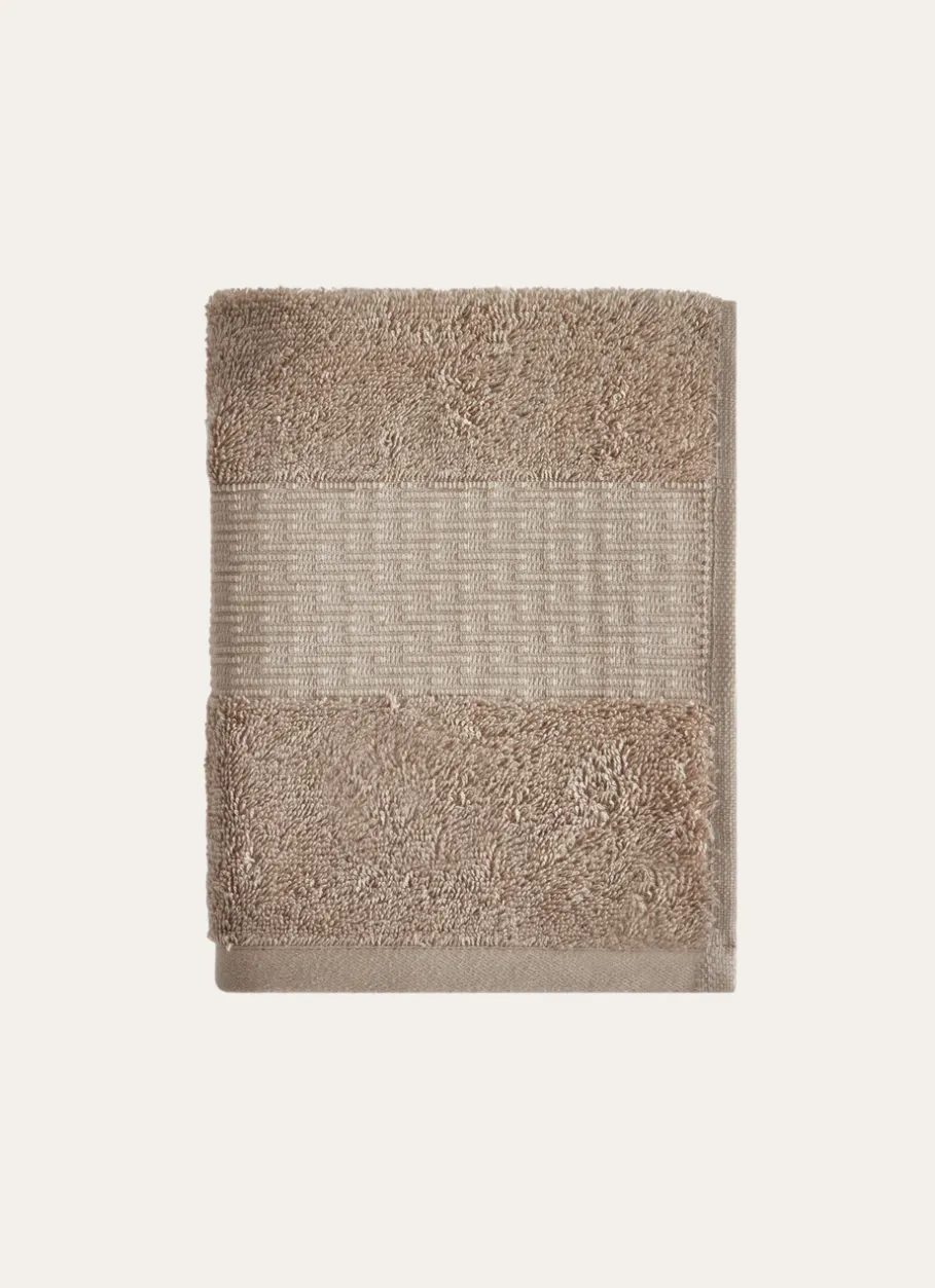 Bouchara Linge De Bain Uni^SERVIETTE TOILETTE COTON BIO JACQUARD GAUFRÉ 450