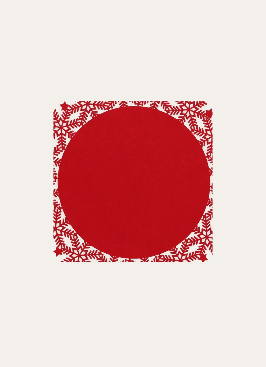 Bouchara Set De Table|Table De Noël^SET DE TABLE EN FEUTRINE DÉCOR CRISTAUX DÉCOUPÉS