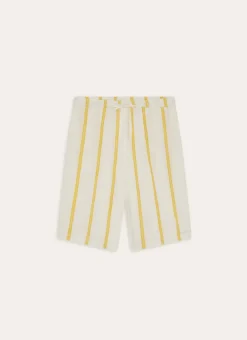 Bouchara Pyjama, Chemise De Nuit^SHORT LONG EN VISCOSE ET RAYURE BRODÉE