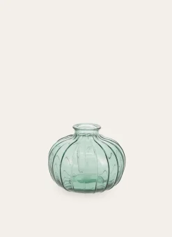 Bouchara Vase, Cache-Pot^SOLIFLORE EN VERRE STRIÉ COLORÉ ARRONDI