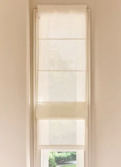 Bouchara Vitrage, Store^STORE BATEAU EN LIN ÉPAIS