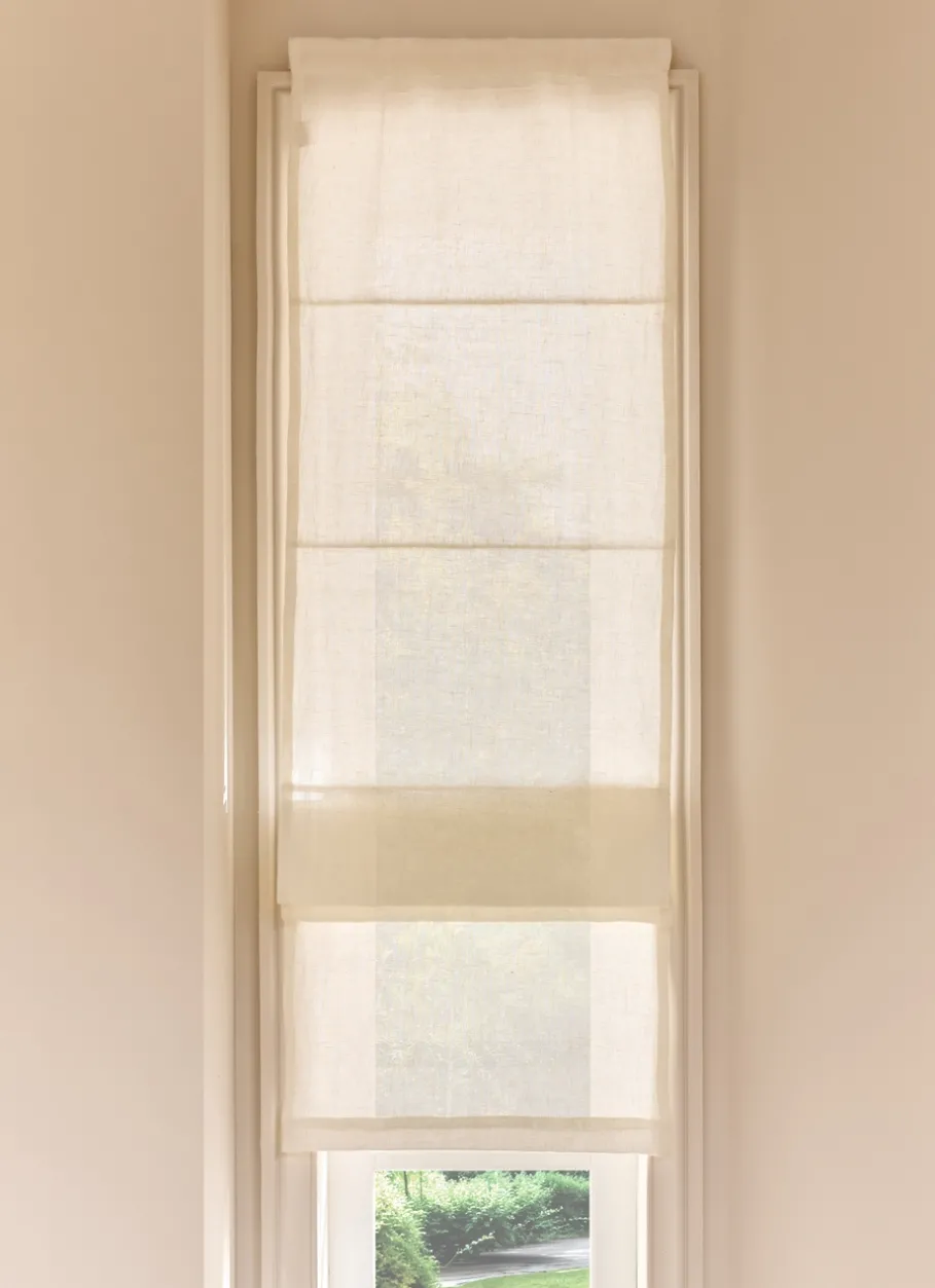 Bouchara Vitrage, Store^STORE BATEAU EN LIN ÉPAIS