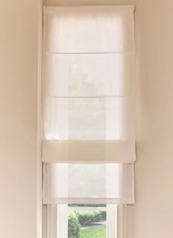 Bouchara Vitrage, Store^STORE BATEAU EN LIN ÉPAIS