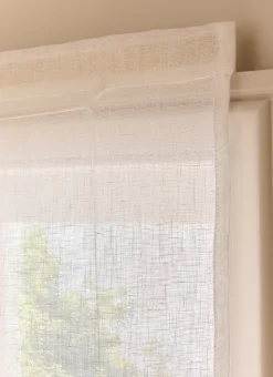 Bouchara Vitrage, Store^STORE BATEAU EN VOILE DE LIN LÉGER