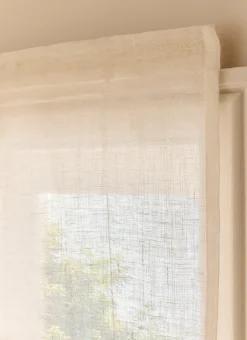 Bouchara Vitrage, Store^STORE BATEAU EN VOILE DE LIN LÉGER